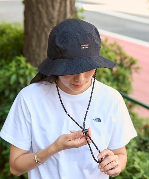 NANGA(ナンガ)の「NANGA/ナンガ NYLON TUSSER SUNSHADE HAT / ナイロンタッサー サンシェードハット(ハット・メンズ・ベージュ/イエロー/ブラック/アイボリー/ライトグリーン・ONE SIZE)」の20枚目の写真