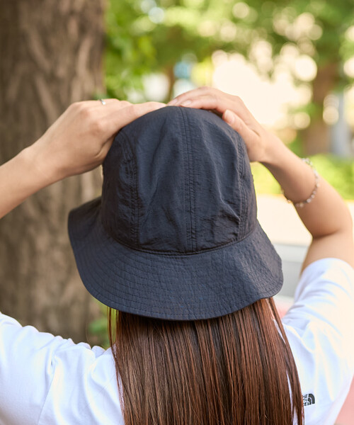 NANGA(ナンガ)の「NANGA/ナンガ NYLON TUSSER SUNSHADE HAT / ナイロンタッサー サンシェードハット(ハット・メンズ・ベージュ/イエロー/ブラック/アイボリー/ライトグリーン・ONE SIZE)」の22枚目の写真