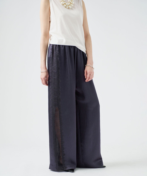VERMEIL par iena（ヴェルメイユパーイエナ）の「Side Lace リラックスパンツ（その他パンツ・レディース・ホワイト系その他/ネイビー・36/38）」の15枚目の写真