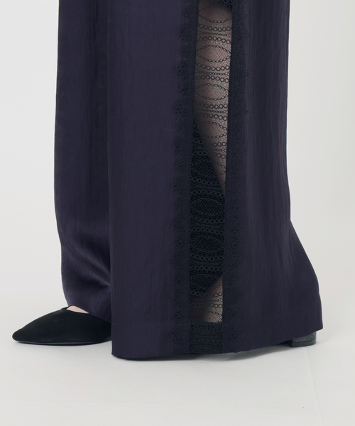 VERMEIL par iena（ヴェルメイユパーイエナ）の「Side Lace リラックスパンツ（その他パンツ・レディース・ホワイト系その他/ネイビー・36/38）」の22枚目の写真