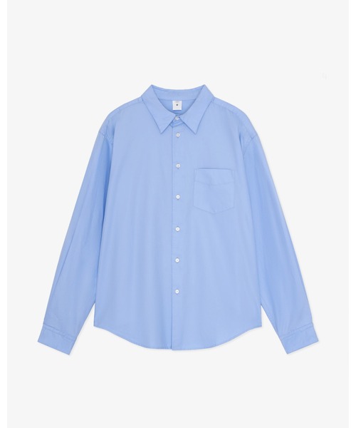 FRONT 11201（フロントワンワントゥーオーワン）の「Organic Officer Twill Shirt（シャツ/ブラウス・メンズ・ホワイト/サックスブルー/ブラック・S/M/L/XL）」の3枚目の写真