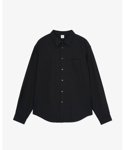 FRONT 11201（フロントワンワントゥーオーワン）の「Organic Officer Twill Shirt（シャツ/ブラウス・メンズ・ホワイト/サックスブルー/ブラック・S/M/L/XL）」の2枚目の写真