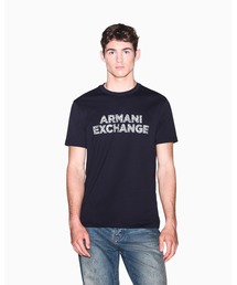 【A|X アルマーニ エクスチェンジ】＜オンライン限定＞AXロゴ レギュラーフィット 半袖クルーネックTシャツ/REGULAR