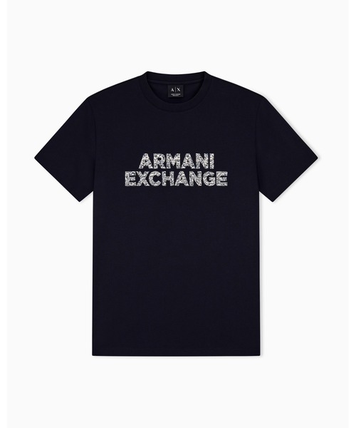 ARMANI EXCHANGE(アルマーニエクスチェンジ)の「【A|X アルマーニ エクスチェンジ】<オンライン限定>AXロゴ レギュラーフィット 半袖クルーネックTシャツ/REGULAR(Tシャツ/カットソー・メンズ・ダークネイビー/オフホワイト・LARGE/MEDIUM/SMALL/X-LARGE/X-SMALL/XX-LARGE)」の7枚目の写真