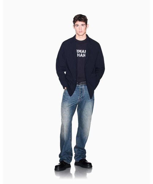 ARMANI EXCHANGE(アルマーニエクスチェンジ)の「【A|X アルマーニ エクスチェンジ】<オンライン限定>AXロゴ レギュラーフィット 半袖クルーネックTシャツ/REGULAR(Tシャツ/カットソー・メンズ・ダークネイビー/オフホワイト・LARGE/MEDIUM/SMALL/X-LARGE/X-SMALL/XX-LARGE)」の6枚目の写真