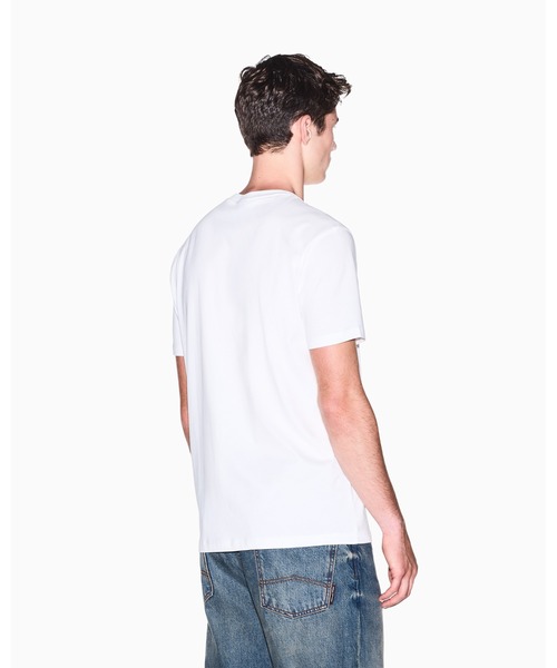 ARMANI EXCHANGE(アルマーニエクスチェンジ)の「【A|X アルマーニ エクスチェンジ】<オンライン限定>AXロゴ レギュラーフィット 半袖クルーネックTシャツ/REGULAR(Tシャツ/カットソー・メンズ・ダークネイビー/オフホワイト・LARGE/MEDIUM/SMALL/X-LARGE/X-SMALL/XX-LARGE)」の10枚目の写真