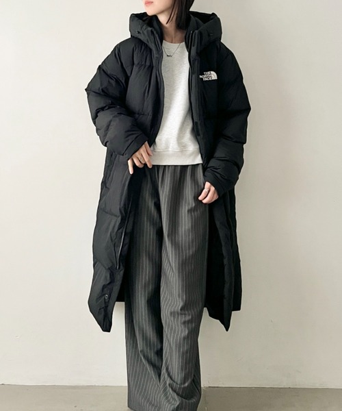 THE NORTH FACE(ザノースフェイス)の「THE NORTH FACE(ザ・ノースフェイス)//ロングダウンジャケット ベンチコート ヒートロックハイブリットダウンコート/M'S HEATLOCK HYBRID DOWN COAT H(ダウンジャケット/コート・レディース・ブラック/ネイビー/グリーン・L/M/S/XL)」の1枚目の写真