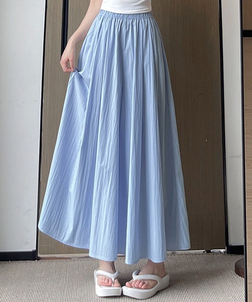 DAY CLOSET(デイ クローゼット)の「【ウエスト幅広ゴム/タック入り】スカートライクなボリューム感。イージー ガウチョ パンツ レディース(その他パンツ・レディース・ベージュ/ライトブルー/ブラック/グレー/グレイッシュベージュ/ピンク系その他・S/M/L)」の5枚目の写真