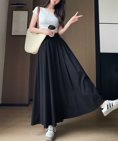 DAY CLOSET(デイ クローゼット)の「【ウエスト幅広ゴム/タック入り】スカートライクなボリューム感。イージー ガウチョ パンツ レディース(その他パンツ・レディース・ベージュ/ライトブルー/ブラック/グレー/グレイッシュベージュ/ピンク系その他・S/M/L)」の15枚目の写真