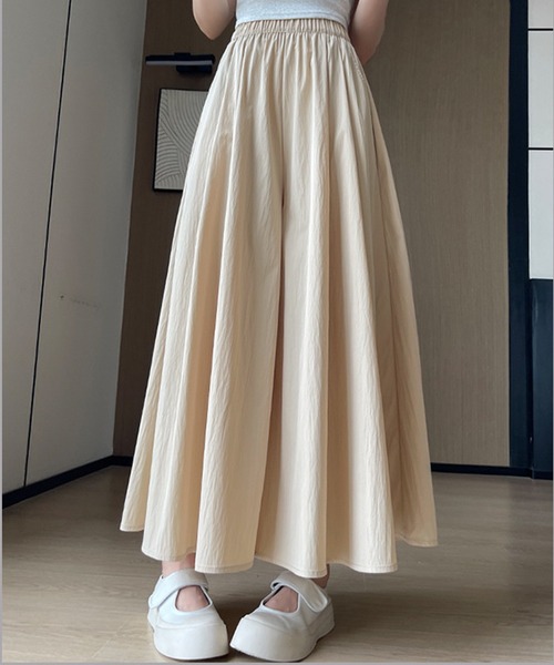 DAY CLOSET(デイ クローゼット)の「【ウエスト幅広ゴム/タック入り】スカートライクなボリューム感。イージー ガウチョ パンツ レディース(その他パンツ・レディース・ベージュ/ライトブルー/ブラック/グレー/グレイッシュベージュ/ピンク系その他・S/M/L)」の21枚目の写真