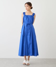 シャーリングショルダーワンピース