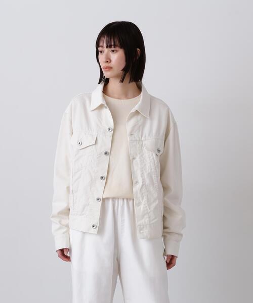 Y(ワイ)の「Y / ORGANIC COTTON TENCEL CHINO JACKET(ブルゾン・メンズ・ネイビー/ホワイト・SMALL/MEDIUM/LARGE)」の2枚目の写真