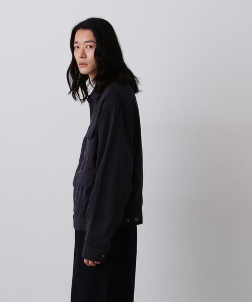 Y(ワイ)の「Y / ORGANIC COTTON TENCEL CHINO JACKET(ブルゾン・メンズ・ネイビー/ホワイト・SMALL/MEDIUM/LARGE)」の4枚目の写真