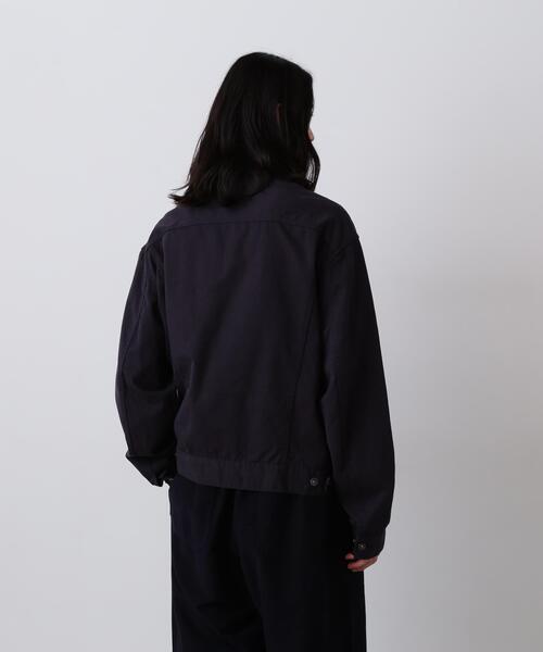 Y(ワイ)の「Y / ORGANIC COTTON TENCEL CHINO JACKET(ブルゾン・メンズ・ネイビー/ホワイト・SMALL/MEDIUM/LARGE)」の5枚目の写真