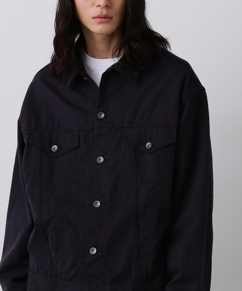 Y(ワイ)の「Y / ORGANIC COTTON TENCEL CHINO JACKET(ブルゾン・メンズ・ネイビー/ホワイト・SMALL/MEDIUM/LARGE)」の6枚目の写真