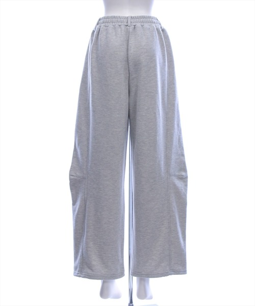 clear（クリア）の「ベルトループ付きカーブスウェットパンツ［骨格ナチュラル／カジュアル／韓国ファッション／リラックス／ラフ］（スウェットパンツ・レディース・チャコールグレー/杢グレー/ピンク・F/PF）」の22枚目の写真
