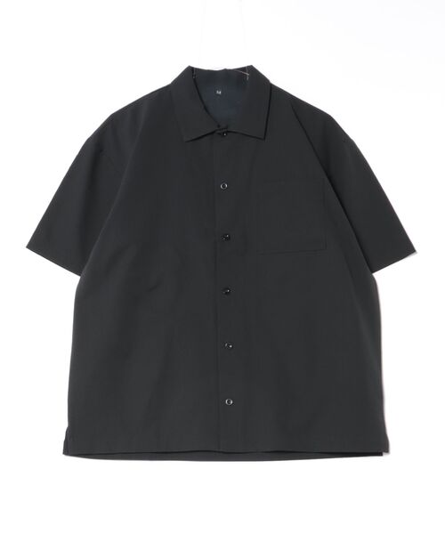 HAUS(ハウス)の「【HAUS】シアサッカーストレッチショートスリーブシャツ TMS-6623(シャツ/ブラウス・メンズ・ネイビー/ブラック/ベージュ/カーキ・M/LL/L)」の2枚目の写真