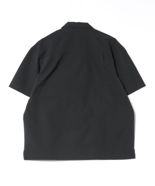 HAUS(ハウス)の「【HAUS】シアサッカーストレッチショートスリーブシャツ TMS-6623(シャツ/ブラウス・メンズ・ネイビー/ブラック/ベージュ/カーキ・M/LL/L)」の5枚目の写真