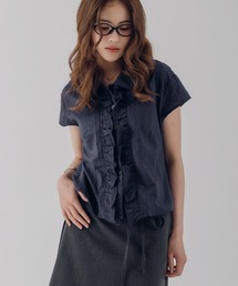 MUHET（ミュエータ）の「assorted front gather shirt / アソートフロントギャザーシャツ（シャツ/ブラウス）」