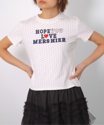 【 MEMECLE / メメクル 】ドットロゴプリントTシャツ