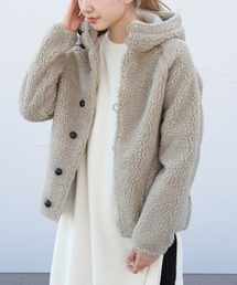 GYMPHLEX（ジムフレックス）の「Gymphlex/ジムフレックス　ボアフーデッドジャケット　BOA HOODED JACKET　J-1185 BOA（ブルゾン）」