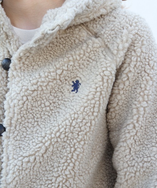 GYMPHLEX(ジムフレックス)の「Gymphlex/ジムフレックス ボアフーデッドジャケット BOA HOODED JACKET J-1185 BOA(ブルゾン・レディース・ネイビー/ライトベージュ/ヘザーグレー・16)」の14枚目の写真