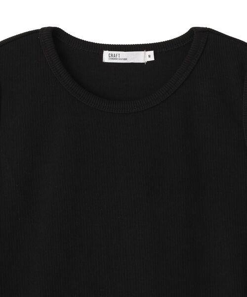 CRAFT STANDARD BOUTIQUE（クラフトスタンダードブティック）の「カット×フクレジャガードフレアワンピース（ワンピース・レディース・オリーブ/ブラック/ホワイト・M/L）」の7枚目の写真