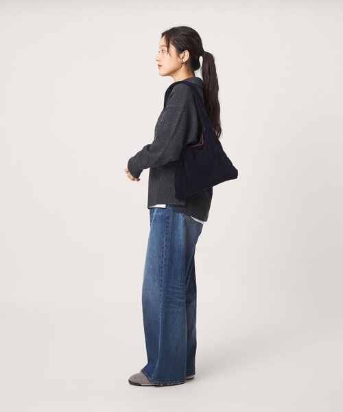green label relaxing(グリーンレーベルリラクシング)の「<CLANATE>リバーシル バッグ(無地/チェック)(ショルダーバッグ・レディース・ネイビー/ワインレッド・FREE)」の12枚目の写真