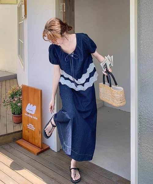 FAVORITO(ファヴォリート)の「デニムトップススカートセットアップ(セットアップ・レディース・ブルー・XL/L/M/S)」の10枚目の写真