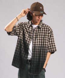 RAGEBLUE | GRADATION CHECK OVERSIZED SHIRTS/グラデーションチェック/オーバーサイズシャツ(シャツ/ブラウス)
