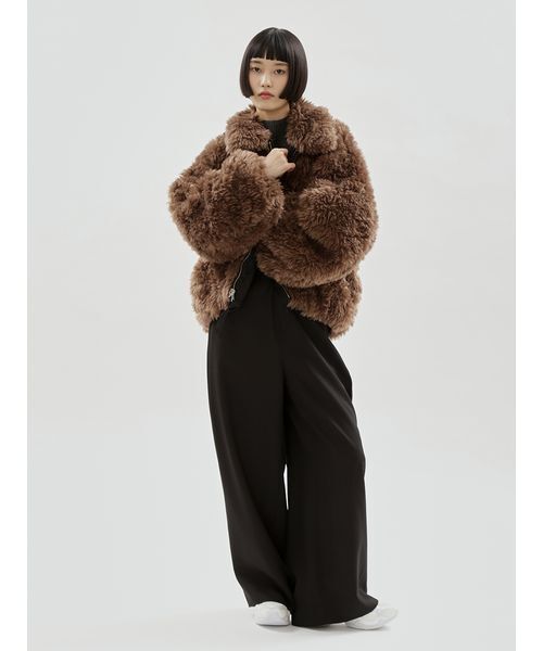 emmi（エミ）の「emmiロゴゴムジャガードタックパンツ（その他パンツ・レディース・イエロー/ブラウン/ブラック・1/0）」の15枚目の写真