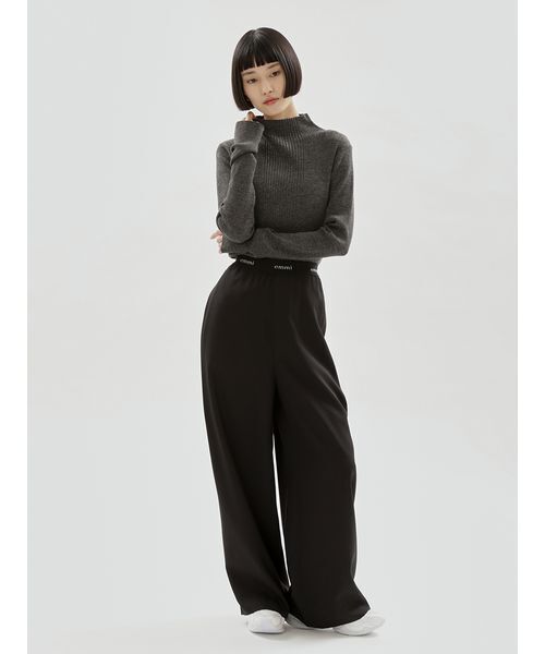 emmi（エミ）の「emmiロゴゴムジャガードタックパンツ（その他パンツ・レディース・イエロー/ブラウン/ブラック・1/0）」の17枚目の写真
