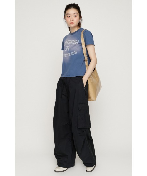 SLY(スライ)の「OVER LOOSE ZIP CARGO PT オーバールーズジップカーゴパンツ 夏服 秋服 冬服(カーゴパンツ・レディース・ブラック/オフホワイト/カーキ・2/1)」の10枚目の写真