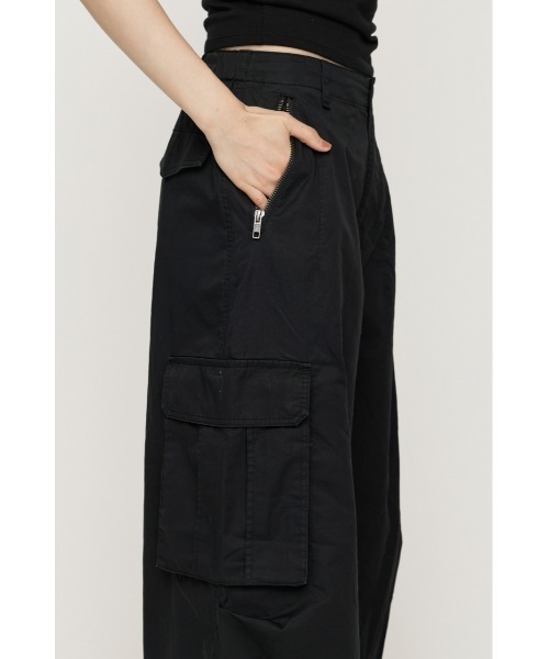SLY(スライ)の「OVER LOOSE ZIP CARGO PT オーバールーズジップカーゴパンツ 夏服 秋服 冬服(カーゴパンツ・レディース・ブラック/オフホワイト/カーキ・2/1)」の21枚目の写真
