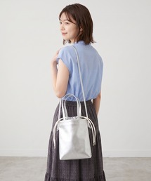巾着シボり2WAYポシェット