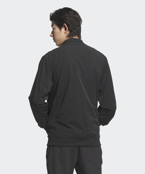 adidas（アディダス）の「長袖 フルジップジャケット【adidas Golf/アディダスゴルフ】（ブルゾン・メンズ・ブラック・XX-LARGE/SMALL/X-LARGE/LARGE/MEDIUM）」の2枚目の写真