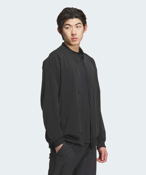 adidas（アディダス）の「長袖 フルジップジャケット【adidas Golf/アディダスゴルフ】（ブルゾン・メンズ・ブラック・XX-LARGE/SMALL/X-LARGE/LARGE/MEDIUM）」の3枚目の写真