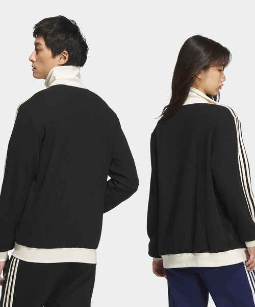 adidas（アディダス）の「アディカラー クラシック トラックトップ（ジェンダーニュートラル）ワッフル  / トラックジャケット / ジャージ / アディダスオリジナルス adidas Originals（ジャージ・メンズ・ブラック・SMALL/MEDIUM/LARGE/X-LARGE/XX-LARGE/X-SMALL/XX-SMALL/4XL/5XL/3XS/3XL）」の5枚目の写真