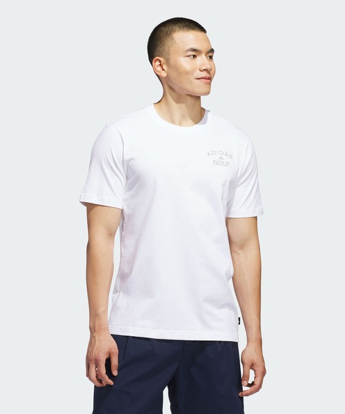 adidas（アディダス）の「ゴルフ チップイン パラダイス グラフィック Tシャツ【adidas Golf/アディダスゴルフ】（Tシャツ/カットソー・メンズ・ホワイト・SMALL/MEDIUM/LARGE/X-LARGE/XX-LARGE/3XL）」の2枚目の写真