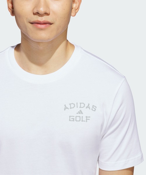 adidas（アディダス）の「ゴルフ チップイン パラダイス グラフィック Tシャツ【adidas Golf/アディダスゴルフ】（Tシャツ/カットソー・メンズ・ホワイト・SMALL/MEDIUM/LARGE/X-LARGE/XX-LARGE/3XL）」の4枚目の写真