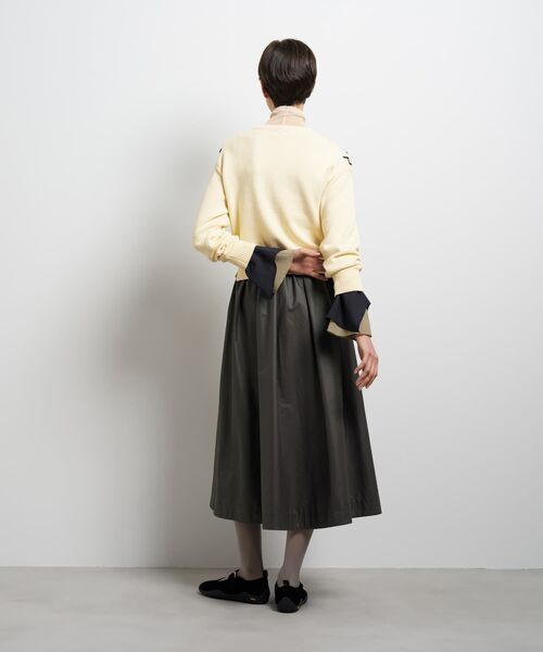 LANVIN en Bleu(ランバンオンブルー)の「エンブロイダリーニットカーディガン(カーディガン/ボレロ・レディース・ブラウン/オフホワイト・38)」の5枚目の写真