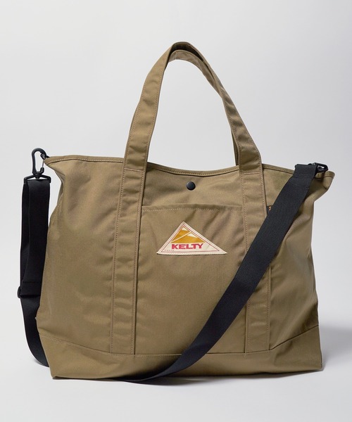KELTY（ケルティ）の「KELTY/ケルティ NYLON TOTE 2M（トートバッグ・メンズ・ブラック/タン・FREE）」の4枚目の写真