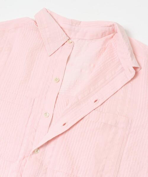 URBAN RESEARCH Sonny Label(アーバンリサーチサニーレーベル)の「コットンサッカーオーバーシャツ(シャツ/ブラウス・レディース・ホワイト/ブラック/ライトピンク・FREE)」の7枚目の写真