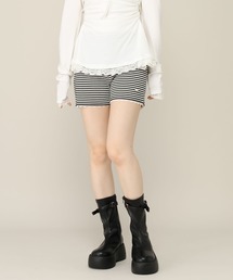 レース付きタイトカットショートパンツ 1057348