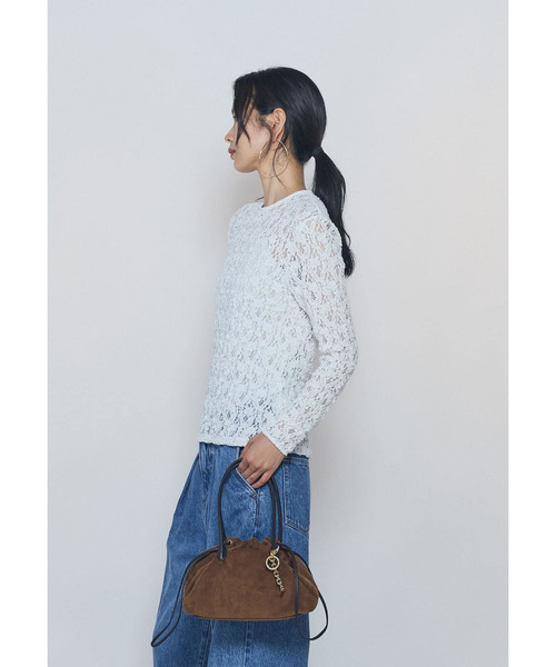 1er Arrondissement（プルミエアロンディスモン）の「ストレッチレースプルオーバー（Tシャツ/カットソー・レディース・ブラック系その他3/オフホワイト・FREE）」の4枚目の写真