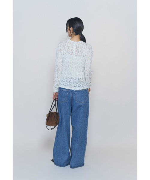 1er Arrondissement（プルミエアロンディスモン）の「ストレッチレースプルオーバー（Tシャツ/カットソー・レディース・ブラック系その他3/オフホワイト・FREE）」の9枚目の写真