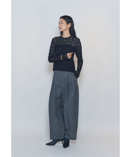 1er Arrondissement（プルミエアロンディスモン）の「ストレッチレースプルオーバー（Tシャツ/カットソー・レディース・ブラック系その他3/オフホワイト・FREE）」の15枚目の写真