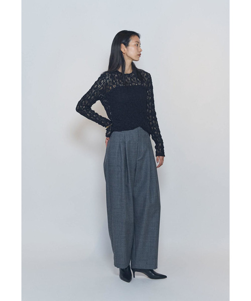 1er Arrondissement（プルミエアロンディスモン）の「ストレッチレースプルオーバー（Tシャツ/カットソー・レディース・ブラック系その他3/オフホワイト・FREE）」の16枚目の写真