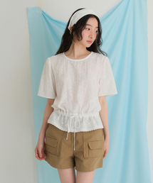 Garden lace blouse (IVORY)