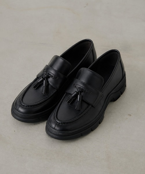 coca(ANDEX shoes product)(コカ)の「軽量 厚底 トラックソールローファー(ローファー・レディース・ブラック・SMALL/MEDIUM/LARGE)」の3枚目の写真